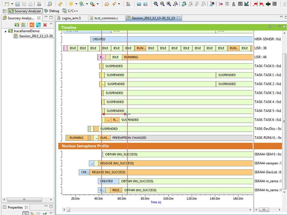 Nucleus RTOS Software Trace Demo