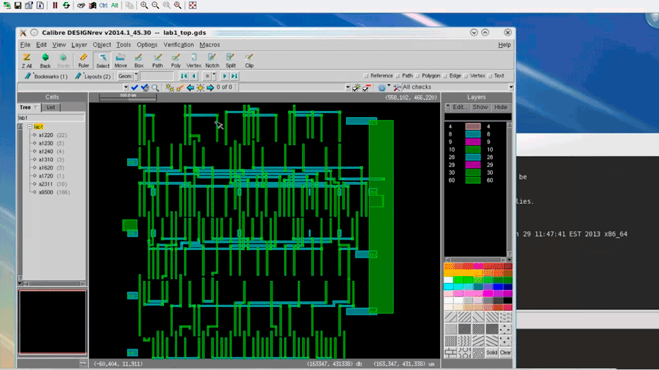 How to automatically merge layout before Verification with Calibre Interactive Pre-trigger