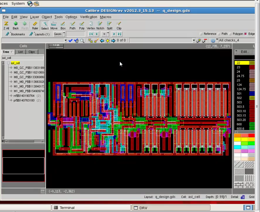 Quickly changing layer visibility in Calibre DESIGNrev