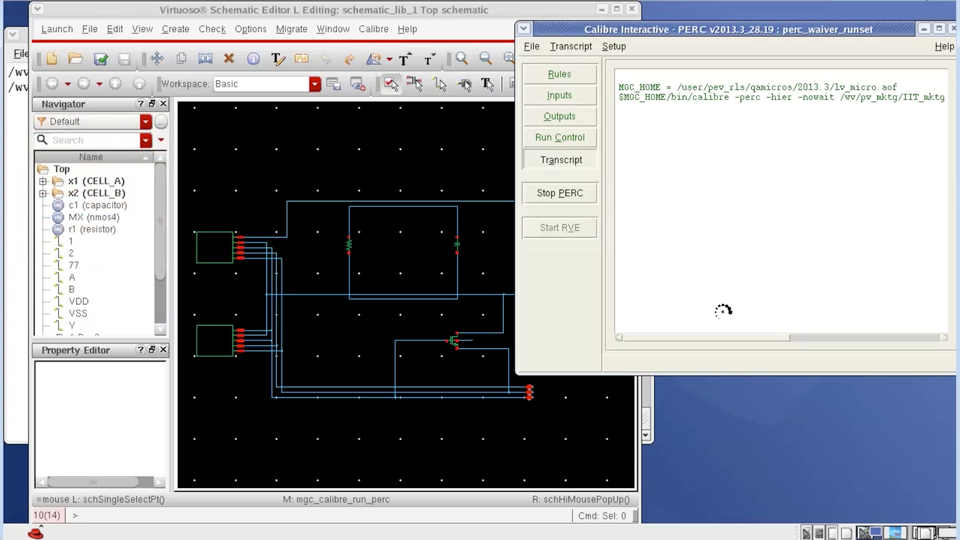 Waiving PERC results using Calibre RVE
