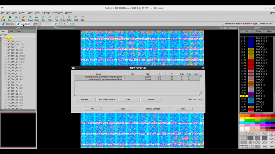 Using Visualize and Merge Fill and Design Data in Calibre DESIGNrev