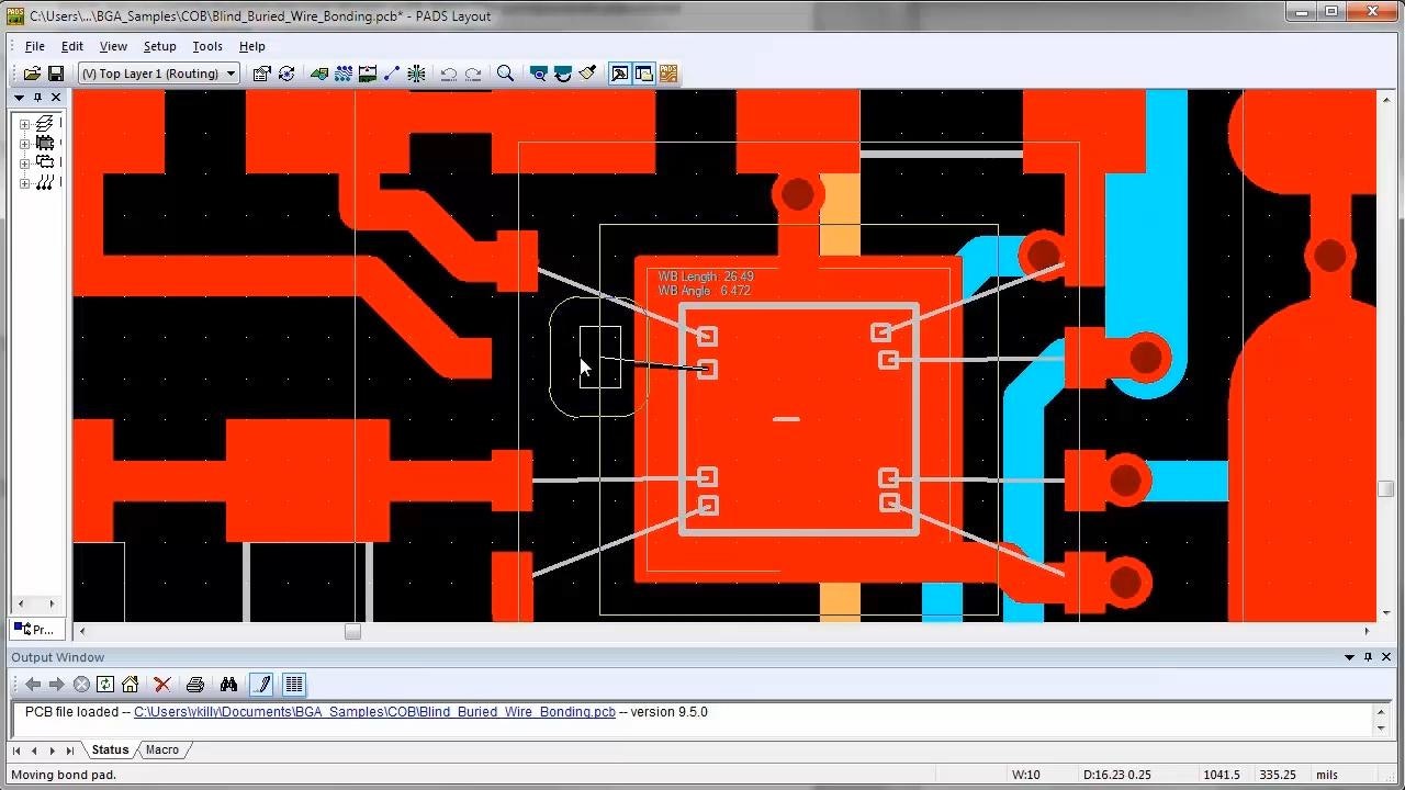 PADS Advanced Packaging Demonstration: Designing with Bare Die Components