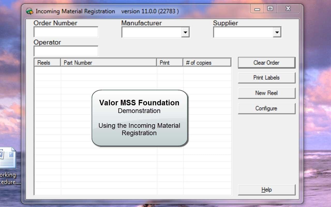 Register Incoming Materials