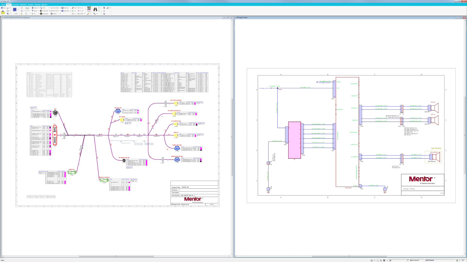 Vesys Electrical And Wire Harness Design Mentor Graphics