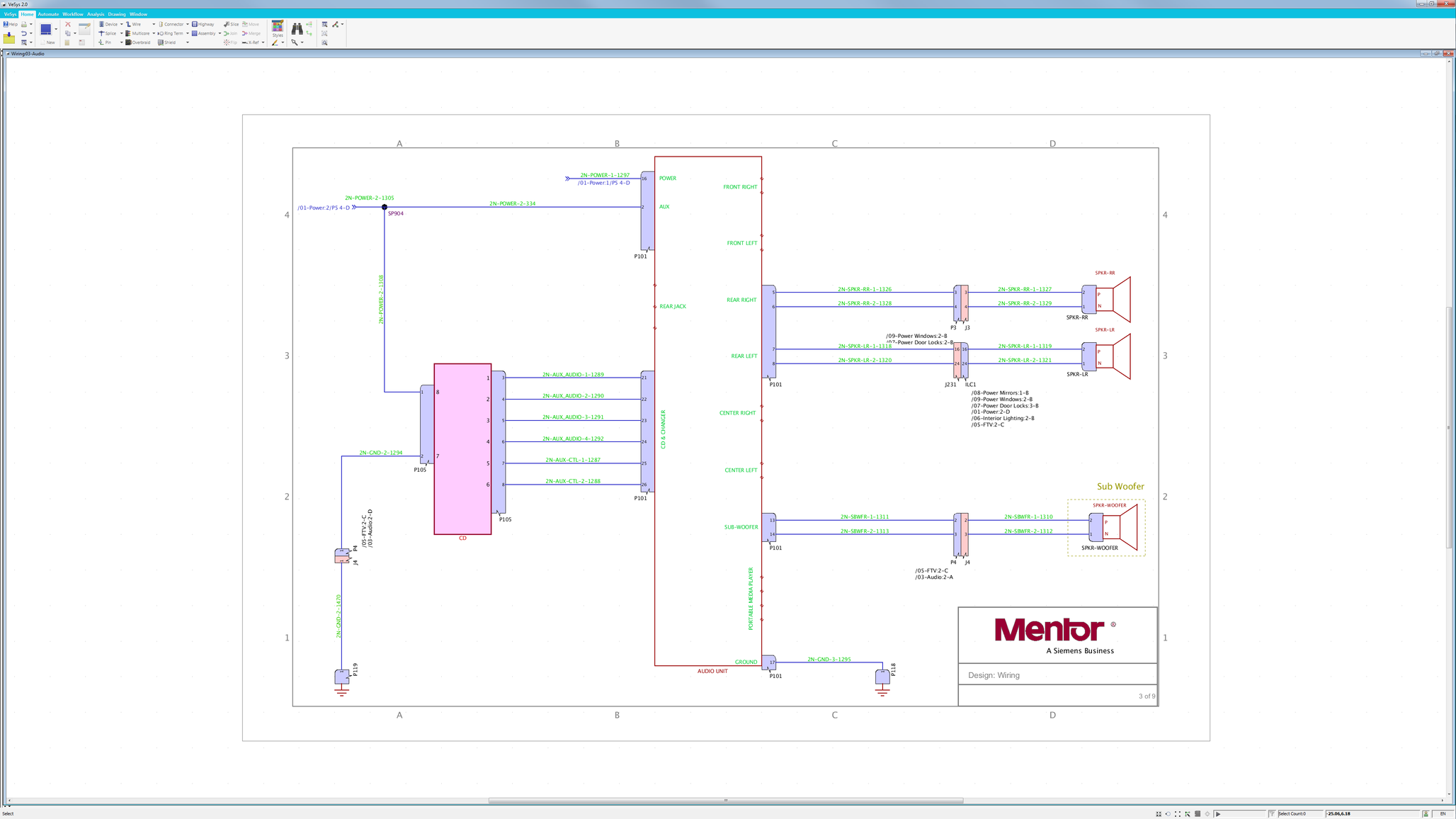 VesysElectrical and Wire Harness Design Siemens EDA