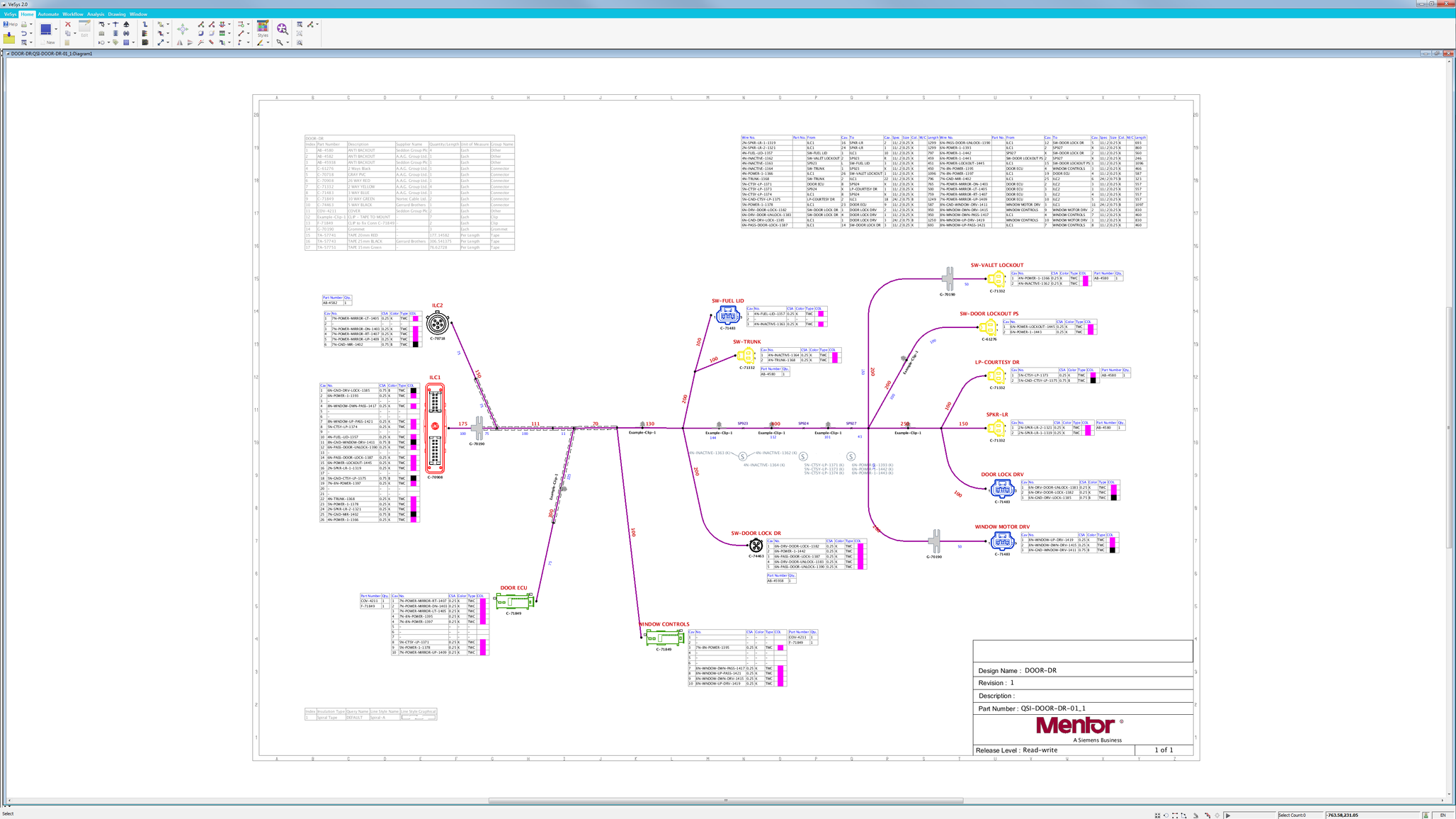 VesysElectrical and Wire Harness Design Mentor Graphics 188金宝搏