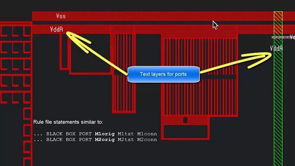 How to get started with true BLACK BOX in LVS Mentor Graphics
