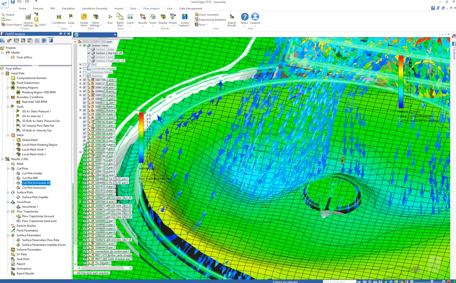 Air flow analysis with FloEFD Mentor Graphics