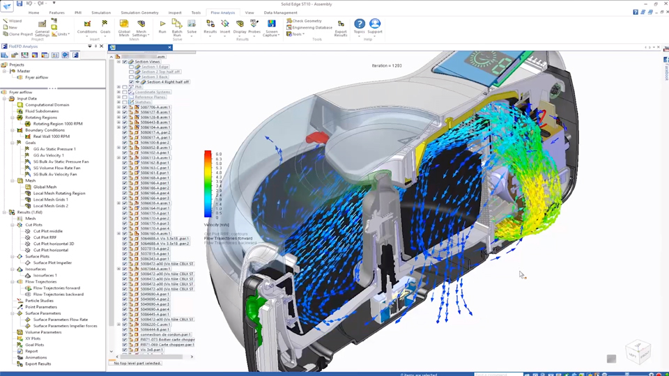 Air flow analysis with FloEFD Mentor Graphics