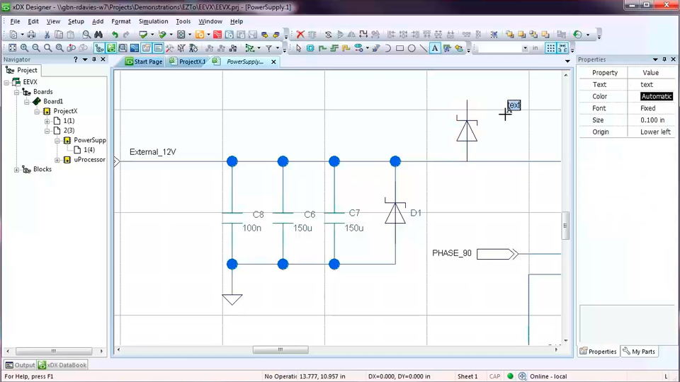 Creating schematics using xDX Designer in the PADS Standard/Plus flow
