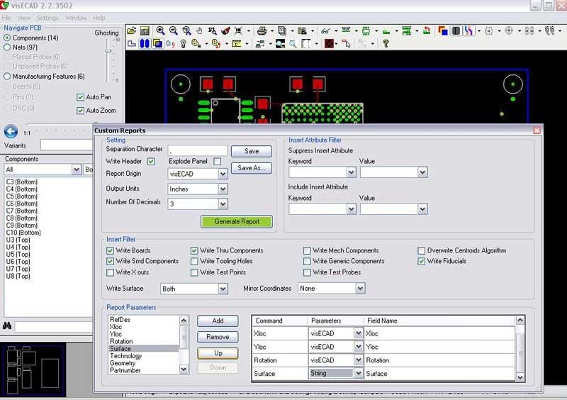 visECAD Report Demonstration - Mentor Graphics